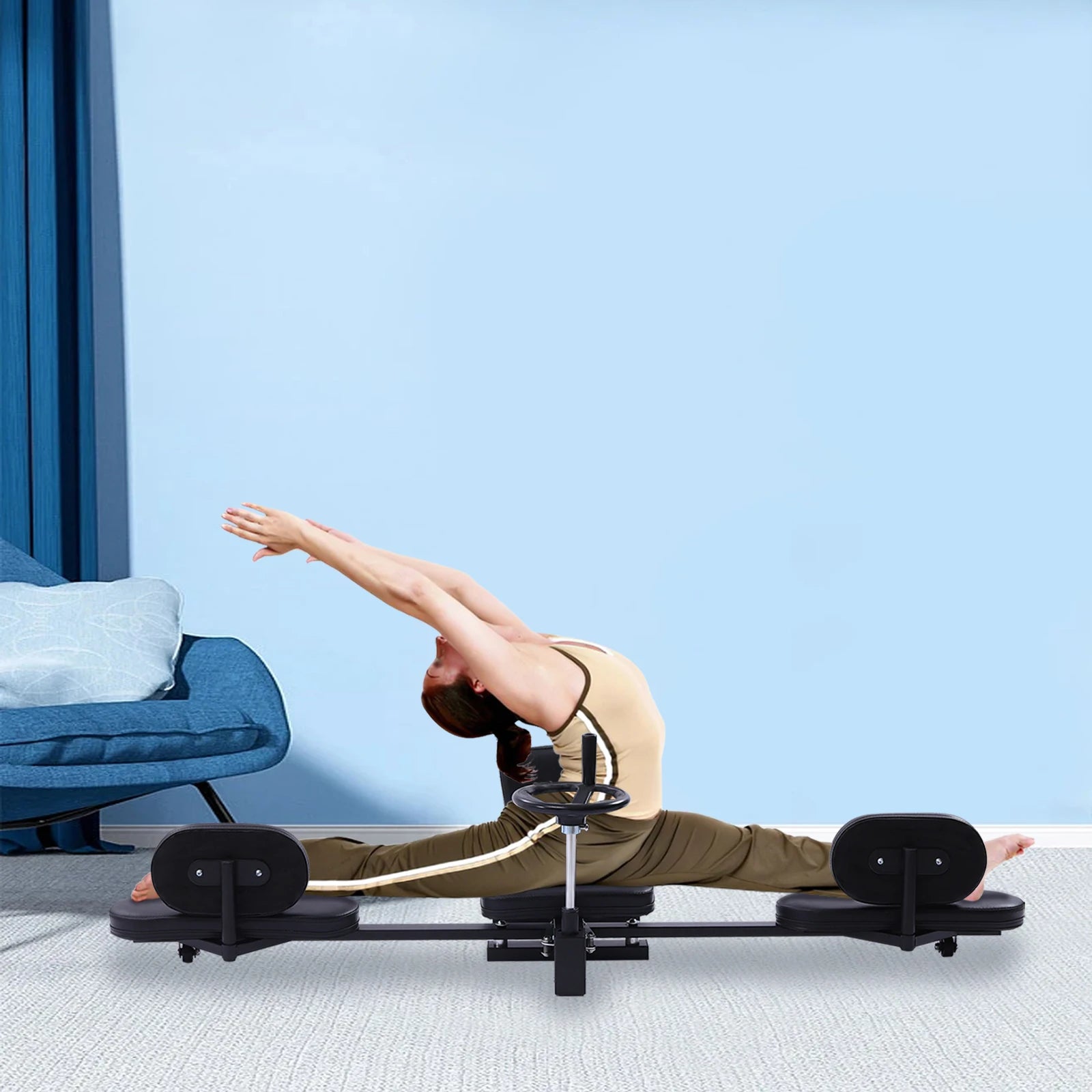 "Heavy Duty Leg Stretcher Machine – Gymnastics, Yoga & MMA Flexibility Trainer for Home Gym | Leg Stretching & Fitness Equipment by Relux.Store" - RELUX.STORE