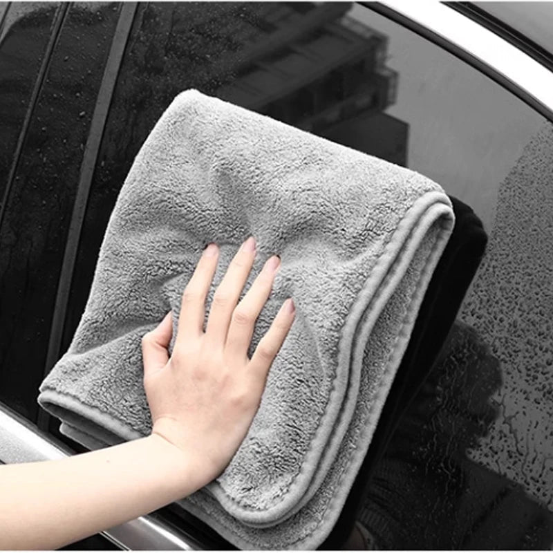 "High - End Microfiber Car Wash Towel – Ultra - Soft Auto Cleaning, Drying & Detailing Cloth with Hemmed Edges" - RELUX.STORE