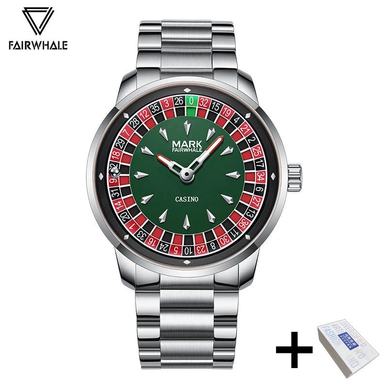 High Quality Mark Fairwhale Mens Wristwatch Fashion Unique Rotating Roulette Dial Waterproof Quartz Man Watche Dropshipping  - RELUX.STORE
