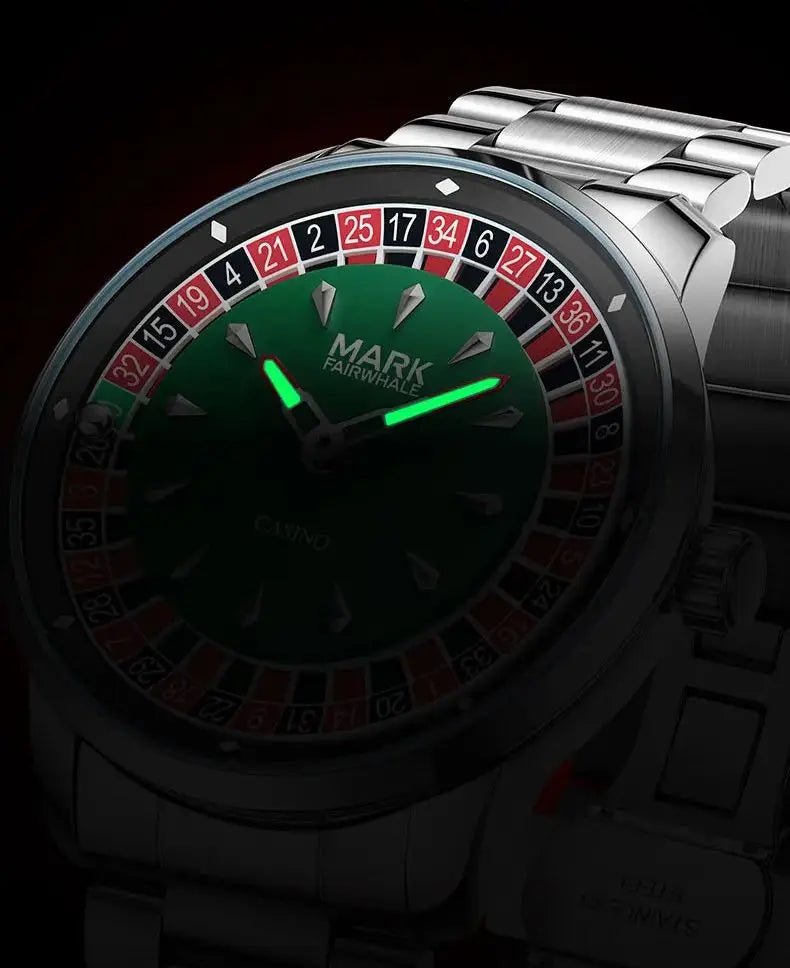 High Quality Mark Fairwhale Mens Wristwatch Fashion Unique Rotating Roulette Dial Waterproof Quartz Man Watche Dropshipping  - RELUX.STORE