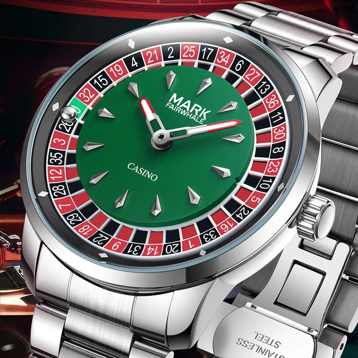 High Quality Mark Fairwhale Mens Wristwatch Fashion Unique Rotating Roulette Dial Waterproof Quartz Man Watche Dropshipping  - RELUX.STORE