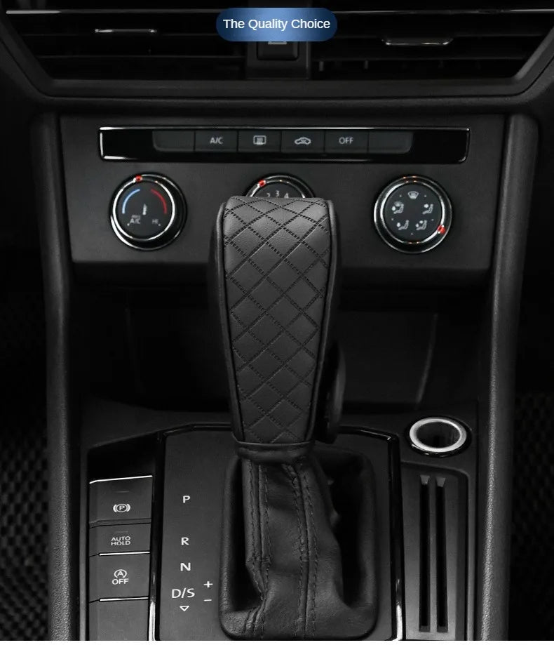 "High - Quality PU Leather Car Gear Shift Cover – Non - Slip, Wear - Resistant Universal Gear Knob Protector | Stylish Automatic Transmission Handle Sheath" - RELUX.STORE