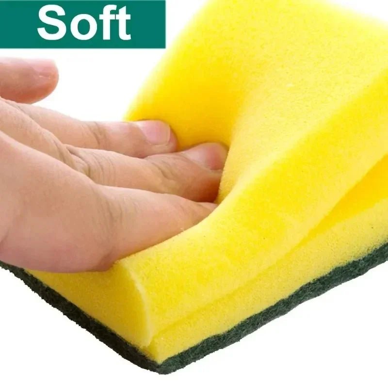 Highly absorbent double - sided sponge magic cleaning pot rust sponge cleaning brush kitchen cleaning tool - RELUX.STORE