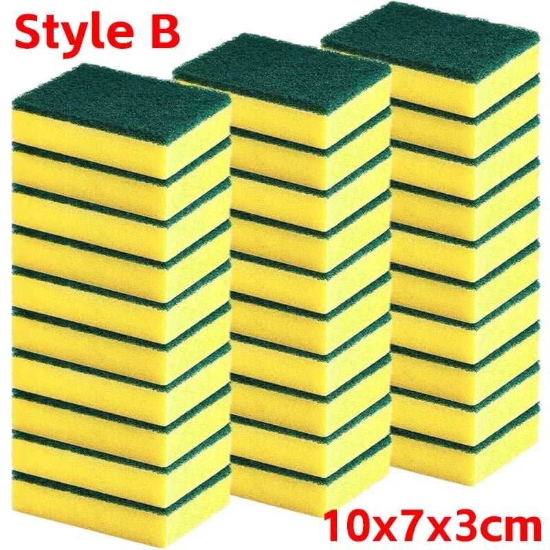 Highly absorbent double - sided sponge magic cleaning pot rust sponge cleaning brush kitchen cleaning tool - RELUX.STORE