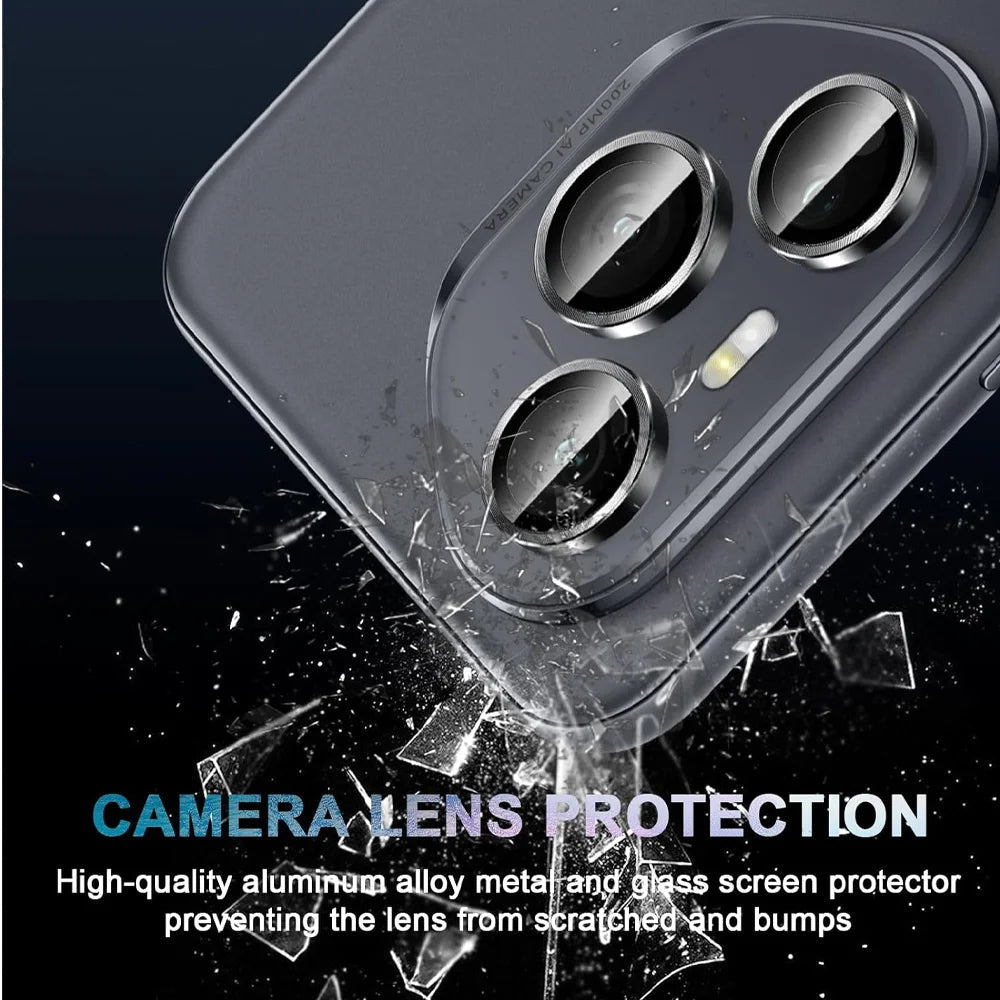 Honor400Pro Case Back & HD Camera Protector – 3D Rear Glass with 9H Metal Ring Lens for Honor 400 Pro / Lite 5G - RELUX.STORE