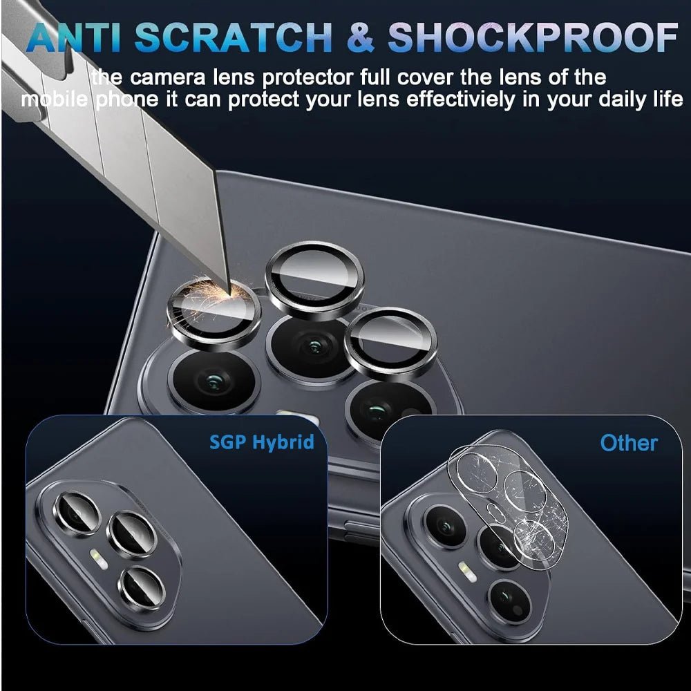 Honor400Pro Case Back & HD Camera Protector – 3D Rear Glass with 9H Metal Ring Lens for Honor 400 Pro / Lite 5G - RELUX.STORE