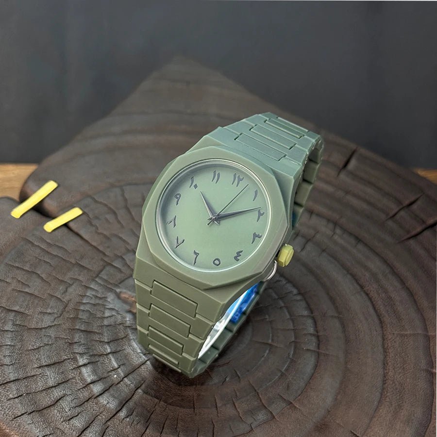 Hot sales in the Middle East high - end plastic men's watch with Arabic numerals neutral casual simple quartz watch - RELUX.STORE