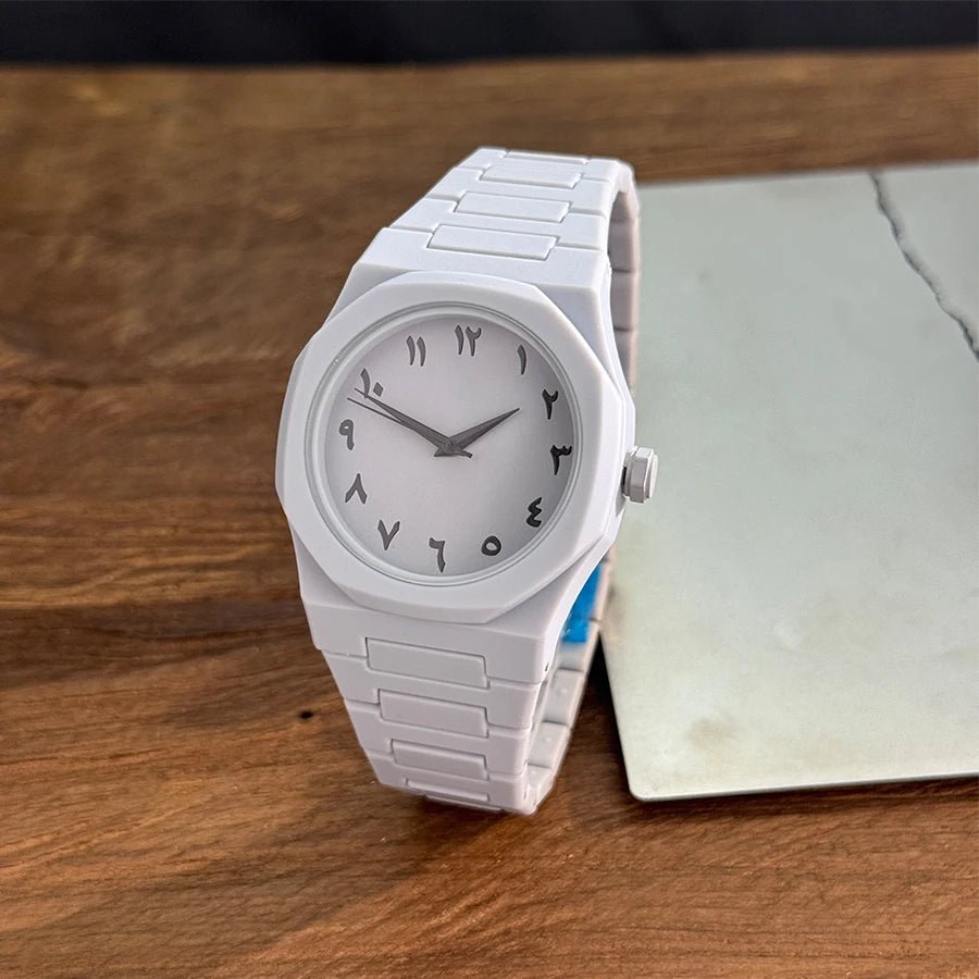 Hot sales in the Middle East high - end plastic men's watch with Arabic numerals neutral casual simple quartz watch - RELUX.STORE