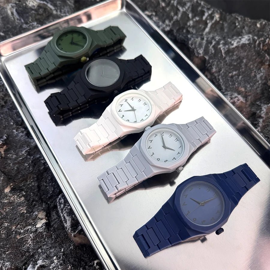 Hot sales in the Middle East high - end plastic men's watch with Arabic numerals neutral casual simple quartz watch - RELUX.STORE