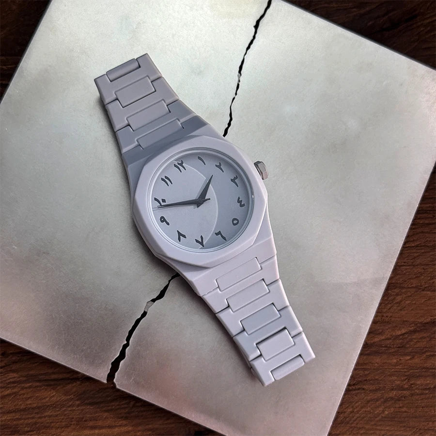 Hot sales in the Middle East high - end plastic men's watch with Arabic numerals neutral casual simple quartz watch - RELUX.STORE