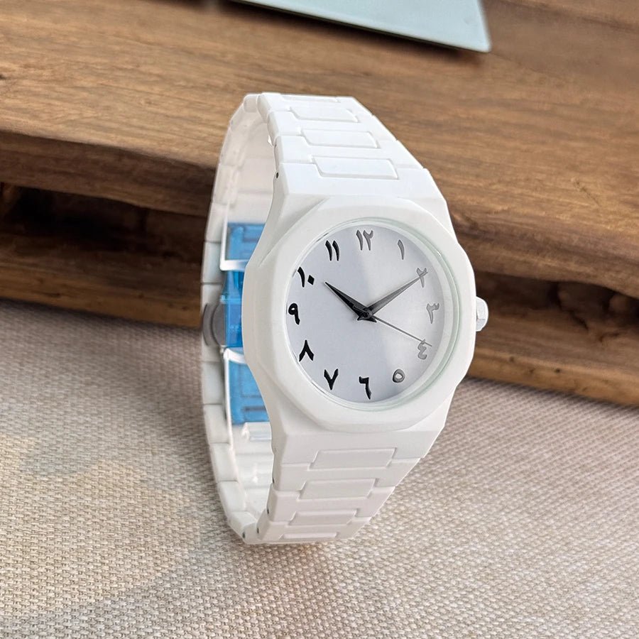 Hot sales in the Middle East high - end plastic men's watch with Arabic numerals neutral casual simple quartz watch - RELUX.STORE