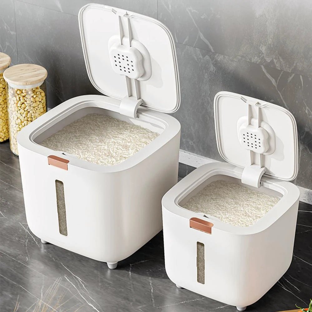 Insect Proof Moisture Proof Rice Box Grain Sealed Jar Kitchen Container 5/10KG Storage Kitchen Container Storage Box with Lid - RELUX.STORE