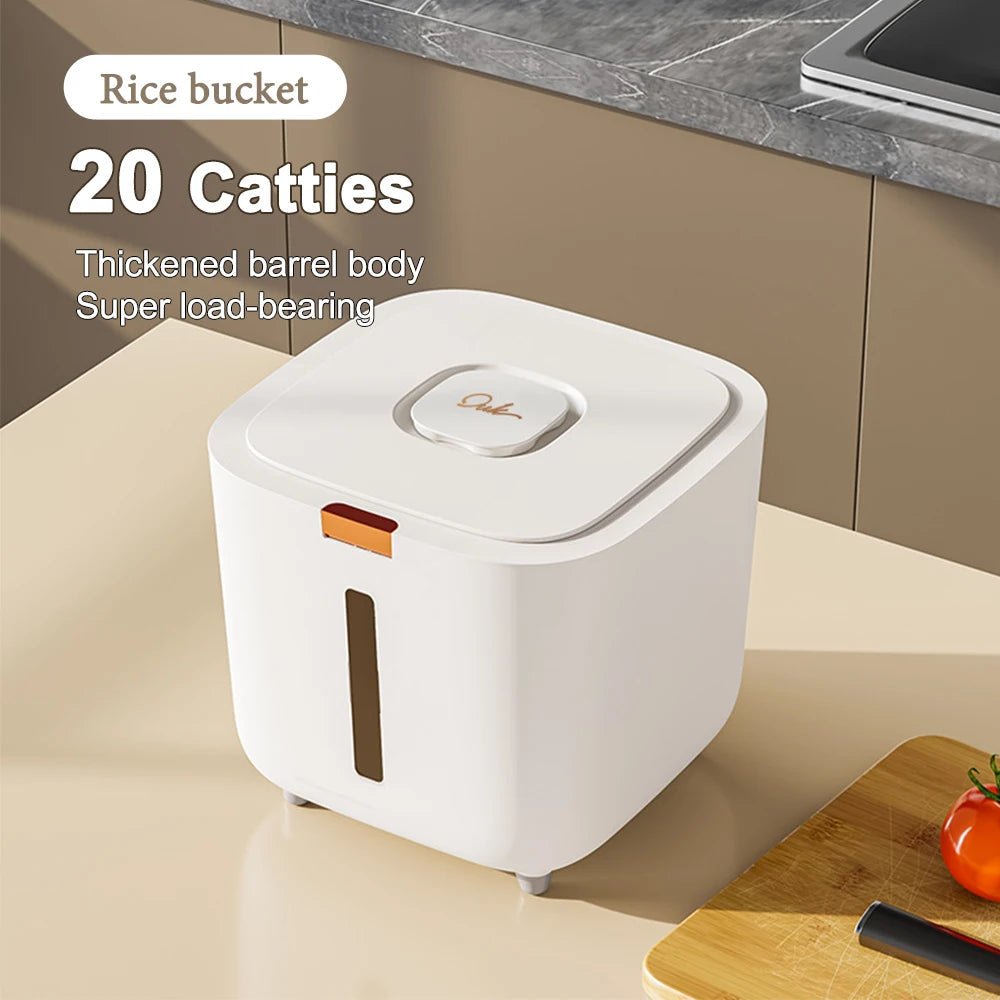Insect Proof Moisture Proof Rice Box Grain Sealed Jar Kitchen Container 5/10KG Storage Kitchen Container Storage Box with Lid - RELUX.STORE