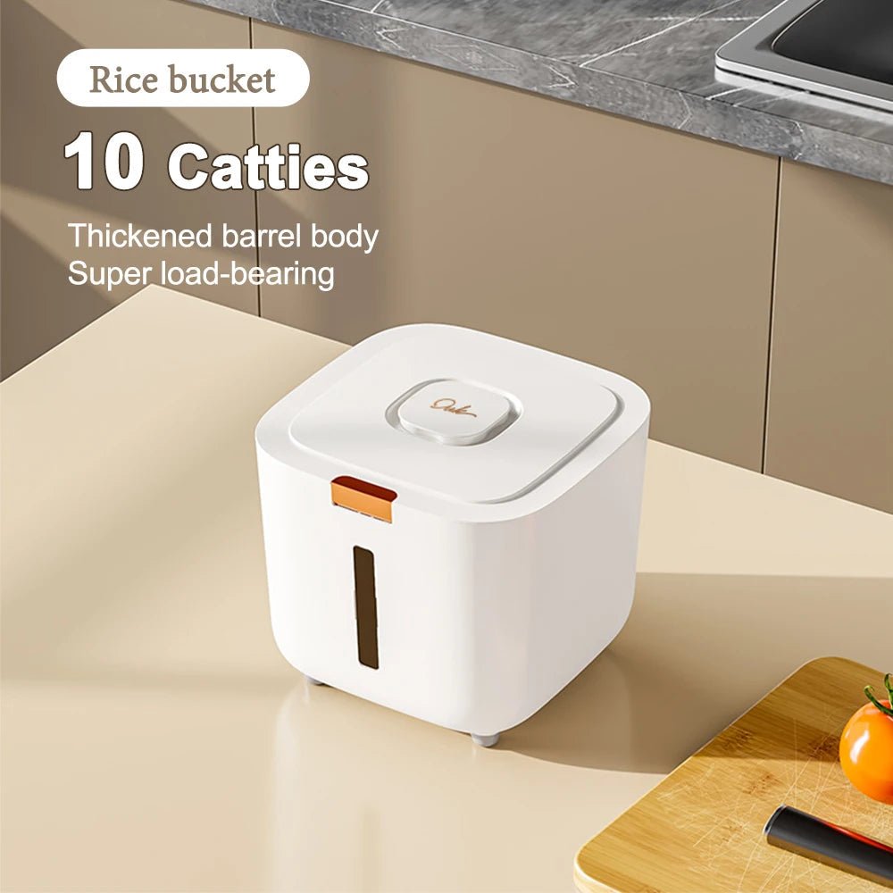 Insect Proof Moisture Proof Rice Box Grain Sealed Jar Kitchen Container 5/10KG Storage Kitchen Container Storage Box with Lid - RELUX.STORE