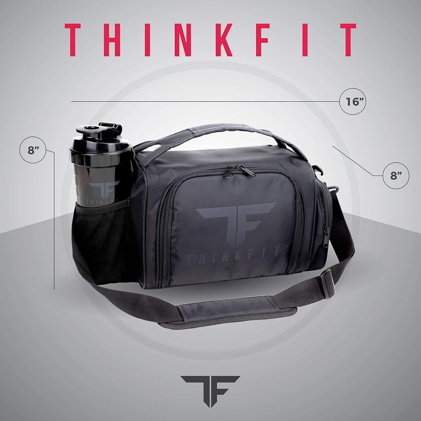 “Insulated Meal Prep Lunch Box – 6 Portion Control Containers, BPA - Free, Reusable, Microwave & Freezer Safe, with Shaker Cup, Pill Organizer, Shoulder Strap & Side Pocket (Purple)” - RELUX.STORE