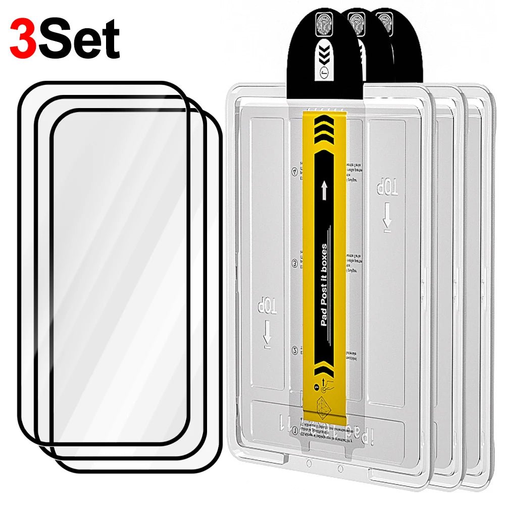 "iPhone 17 / 17 Pro / 17 Pro Max / 17 Air Tempered Glass Screen Protector – HD Full - Coverage, Shatterproof, Anti - Scratch, Easy Install" - RELUX.STORE