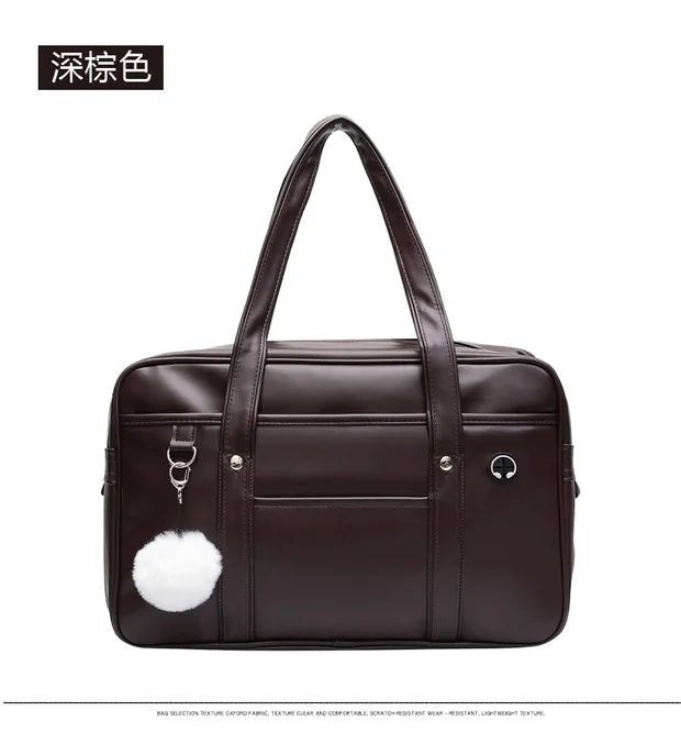 Japanese Casual PU Shoulder Bag Junior High School Students School Bag Handbag Anime Uniform Bag Tote Bags for Women Bolsos - RELUX.STORE
