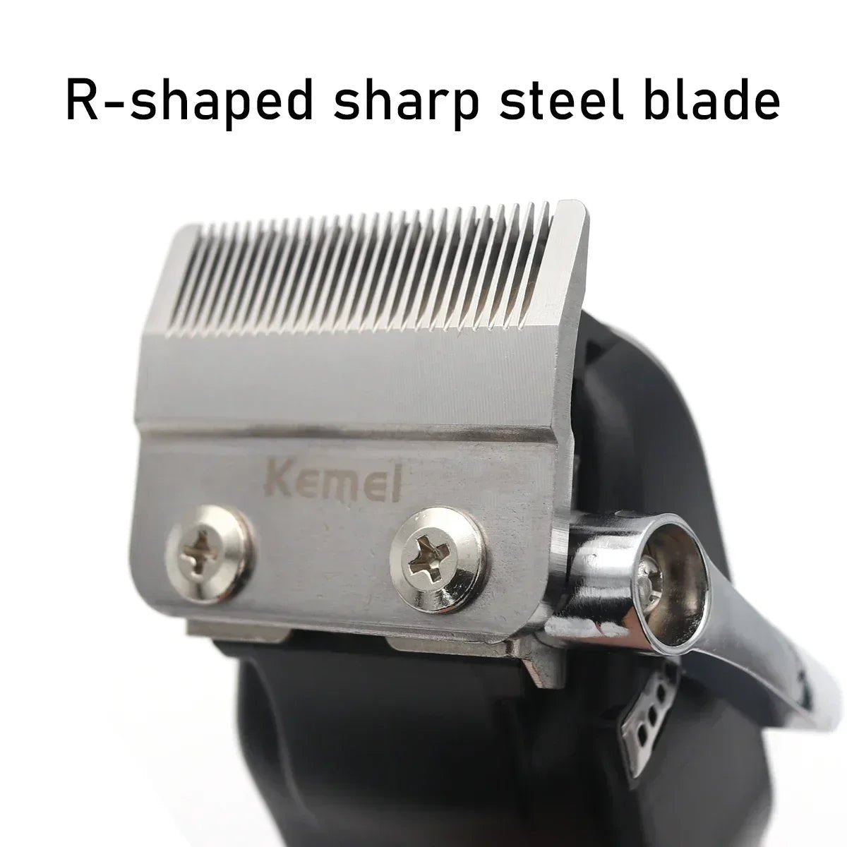 Kemei KM - 1550 Professional Hair Clipper for Men LED Display Low Noise Cordless USB Interface Hair Cutting Machine Hair Trimmer - RELUX.STORE
