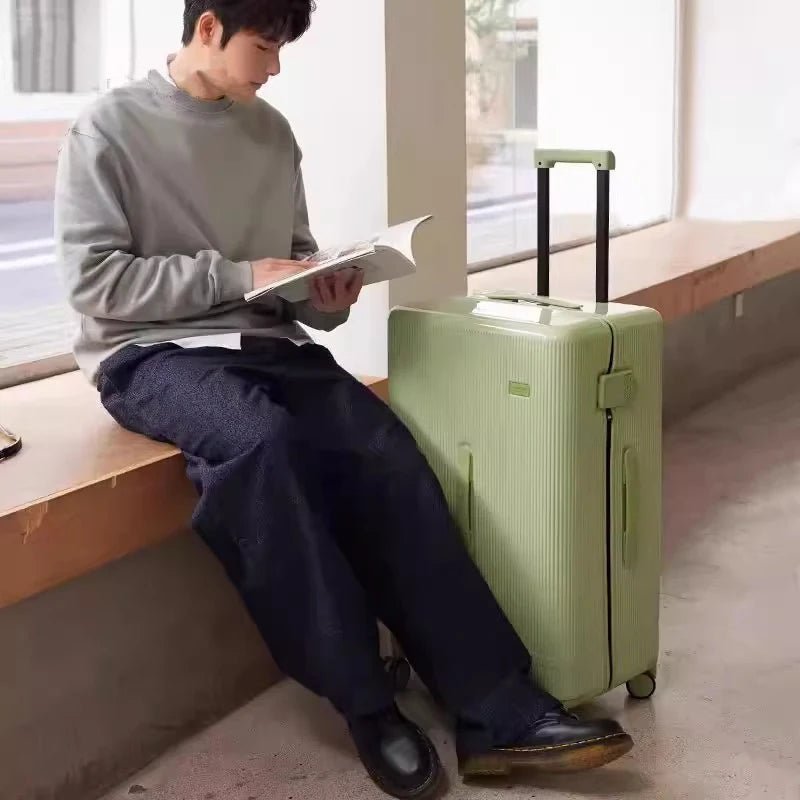 KLQDZMS Rolling Suitcase Large Capacity Trolley Case 20 Inch Boarding Box 22"24"26"28"30 Inch Cart Style Travel Bag Luggage - RELUX.STOREKLQDZMS Rolling Suitcase Large Capacity Trolley Case 20 Inch Boarding Box 22"24"26"28"30 Inch Cart Style Travel Bag Luggage