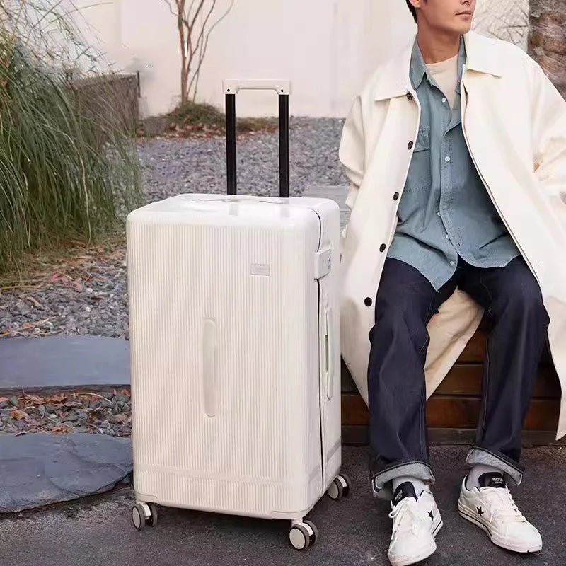 KLQDZMS Rolling Suitcase Large Capacity Trolley Case 20 Inch Boarding Box 22"24"26"28"30 Inch Cart Style Travel Bag Luggage - RELUX.STOREKLQDZMS Rolling Suitcase Large Capacity Trolley Case 20 Inch Boarding Box 22"24"26"28"30 Inch Cart Style Travel Bag Luggage