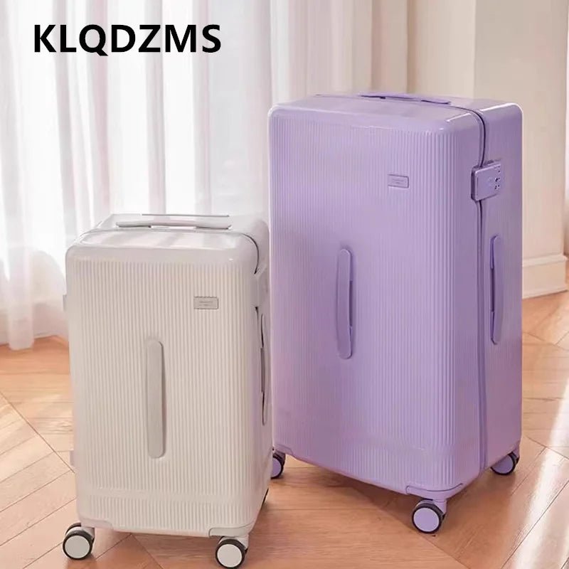 KLQDZMS Rolling Suitcase Large Capacity Trolley Case 20 Inch Boarding Box 22"24"26"28"30 Inch Cart Style Travel Bag Luggage - RELUX.STOREKLQDZMS Rolling Suitcase Large Capacity Trolley Case 20 Inch Boarding Box 22"24"26"28"30 Inch Cart Style Travel Bag Luggage