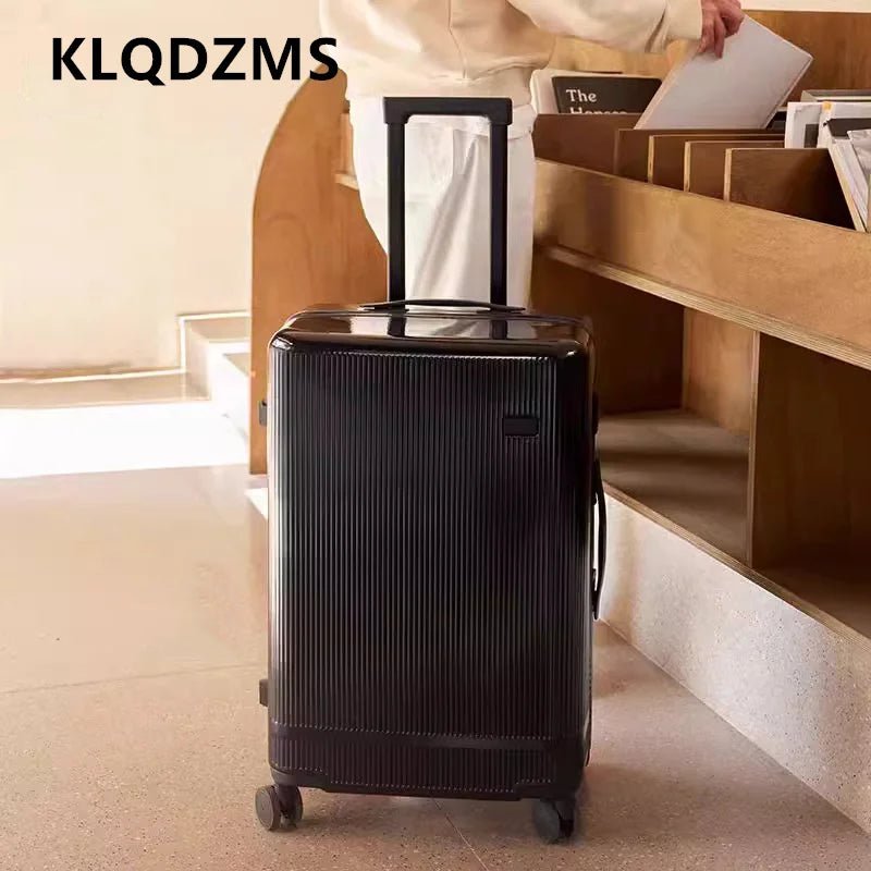 KLQDZMS Rolling Suitcase Large Capacity Trolley Case 20 Inch Boarding Box 22"24"26"28"30 Inch Cart Style Travel Bag Luggage - RELUX.STOREKLQDZMS Rolling Suitcase Large Capacity Trolley Case 20 Inch Boarding Box 22"24"26"28"30 Inch Cart Style Travel Bag Luggage
