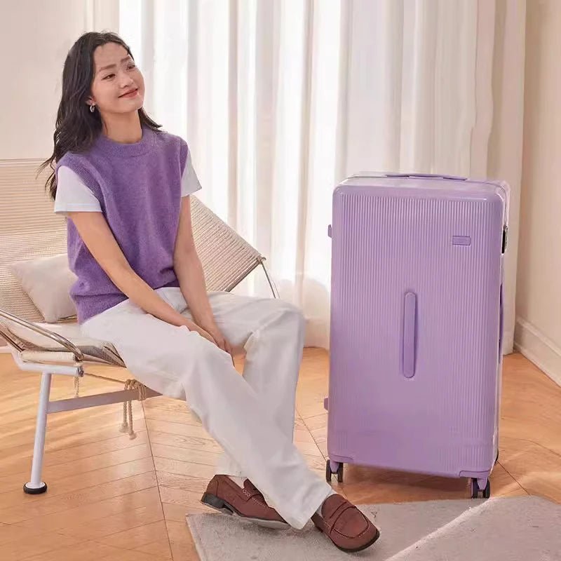 KLQDZMS Rolling Suitcase Large Capacity Trolley Case 20 Inch Boarding Box 22"24"26"28"30 Inch Cart Style Travel Bag Luggage - RELUX.STOREKLQDZMS Rolling Suitcase Large Capacity Trolley Case 20 Inch Boarding Box 22"24"26"28"30 Inch Cart Style Travel Bag Luggage