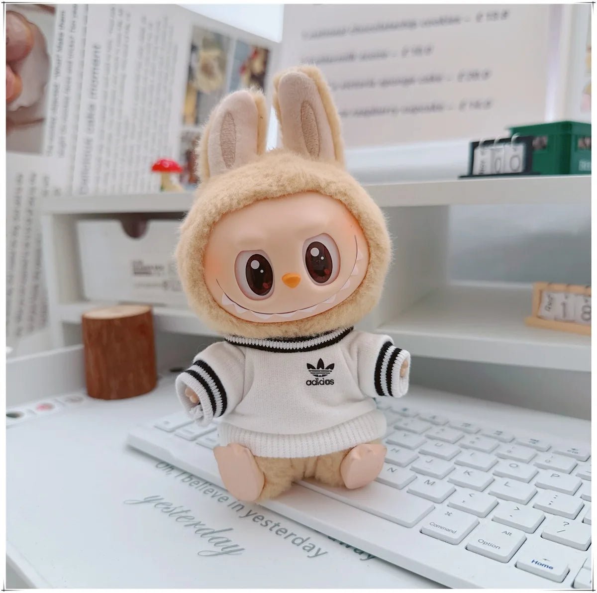 "Labubu 15/17cm Doll Clothing Set β Fashion Hoodie & Pants for V1/V2 Dolls, Korean Idol Trend DIY Outfit Gift" ππ§Έβ¨ - RELUX.STORE