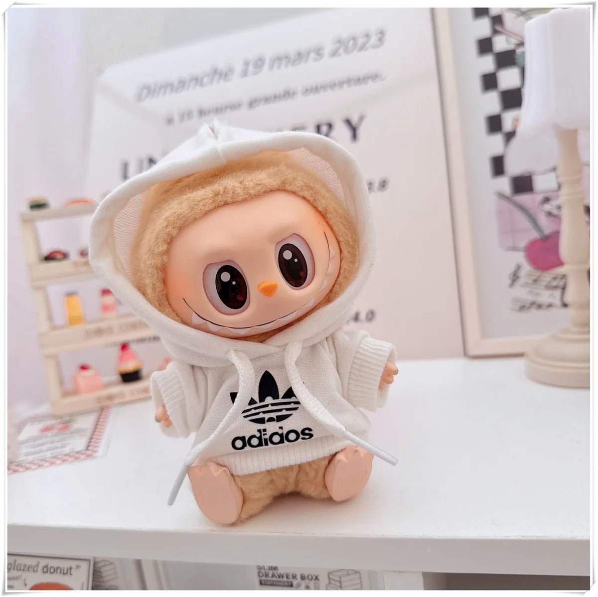 "Labubu 15/17cm Doll Clothing Set β Fashion Hoodie & Pants for V1/V2 Dolls, Korean Idol Trend DIY Outfit Gift" ππ§Έβ¨ - RELUX.STORE