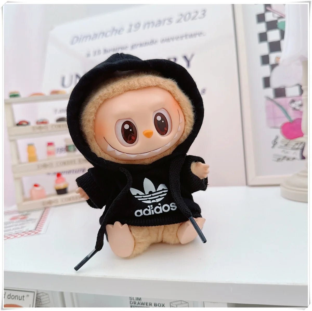 "Labubu 15/17cm Doll Clothing Set β Fashion Hoodie & Pants for V1/V2 Dolls, Korean Idol Trend DIY Outfit Gift" ππ§Έβ¨ - RELUX.STORE