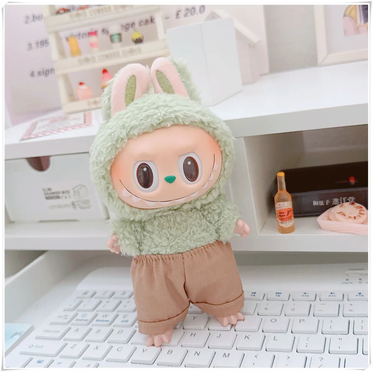 "Labubu 15/17cm Doll Clothing Set β Fashion Hoodie & Pants for V1/V2 Dolls, Korean Idol Trend DIY Outfit Gift" ππ§Έβ¨ - RELUX.STORE