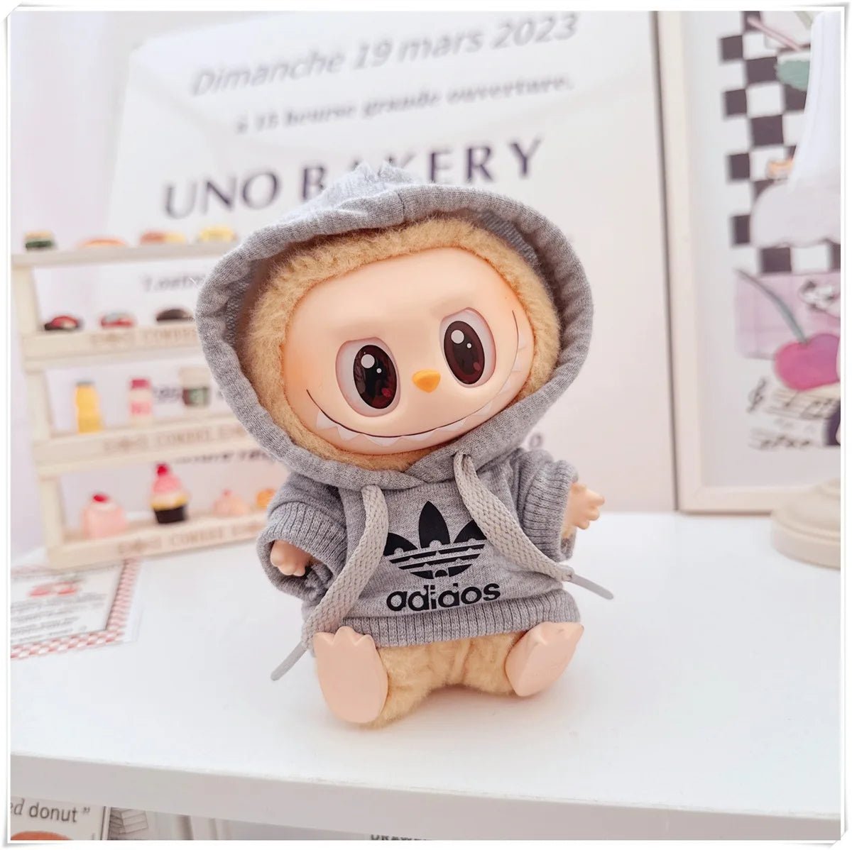 "Labubu 15/17cm Doll Clothing Set β Fashion Hoodie & Pants for V1/V2 Dolls, Korean Idol Trend DIY Outfit Gift" ππ§Έβ¨ - RELUX.STORE