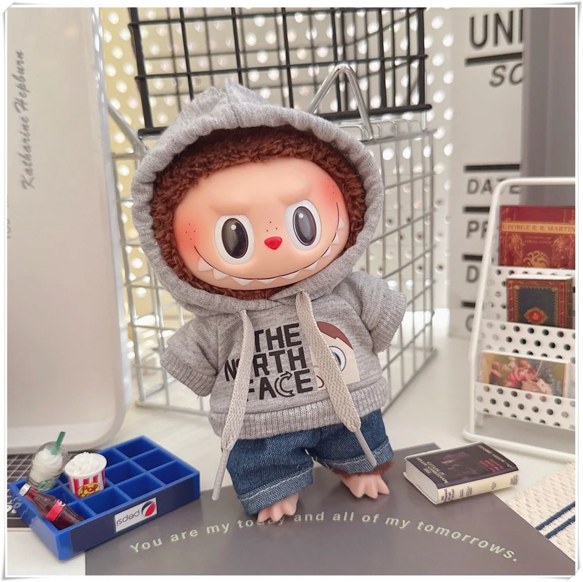 "Labubu 15/17cm Doll Clothing Set β Fashion Hoodie & Pants for V1/V2 Dolls, Korean Idol Trend DIY Outfit Gift" ππ§Έβ¨ - RELUX.STORE