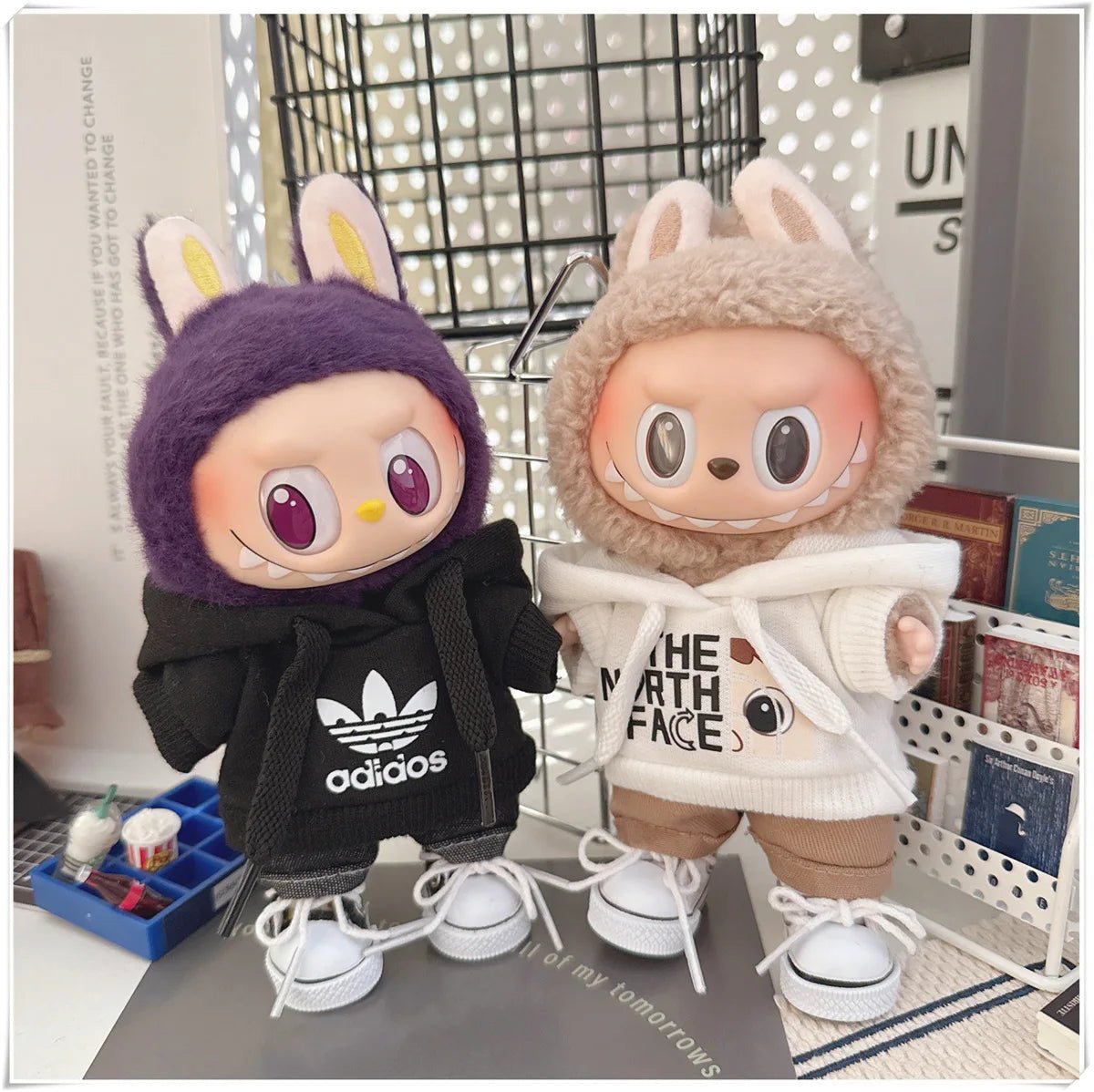 "Labubu 15/17cm Doll Clothing Set β Fashion Hoodie & Pants for V1/V2 Dolls, Korean Idol Trend DIY Outfit Gift" ππ§Έβ¨ - RELUX.STORE