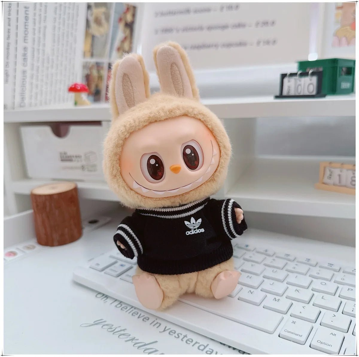 "Labubu 15/17cm Doll Clothing Set β Fashion Hoodie & Pants for V1/V2 Dolls, Korean Idol Trend DIY Outfit Gift" ππ§Έβ¨ - RELUX.STORE