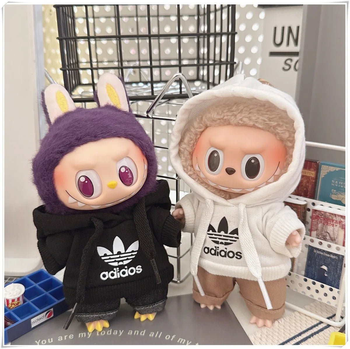 "Labubu 15/17cm Doll Clothing Set β Fashion Hoodie & Pants for V1/V2 Dolls, Korean Idol Trend DIY Outfit Gift" ππ§Έβ¨ - RELUX.STORE