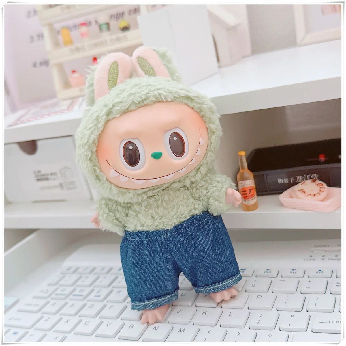 "Labubu 15/17cm Doll Clothing Set β Fashion Hoodie & Pants for V1/V2 Dolls, Korean Idol Trend DIY Outfit Gift" ππ§Έβ¨ - RELUX.STORE