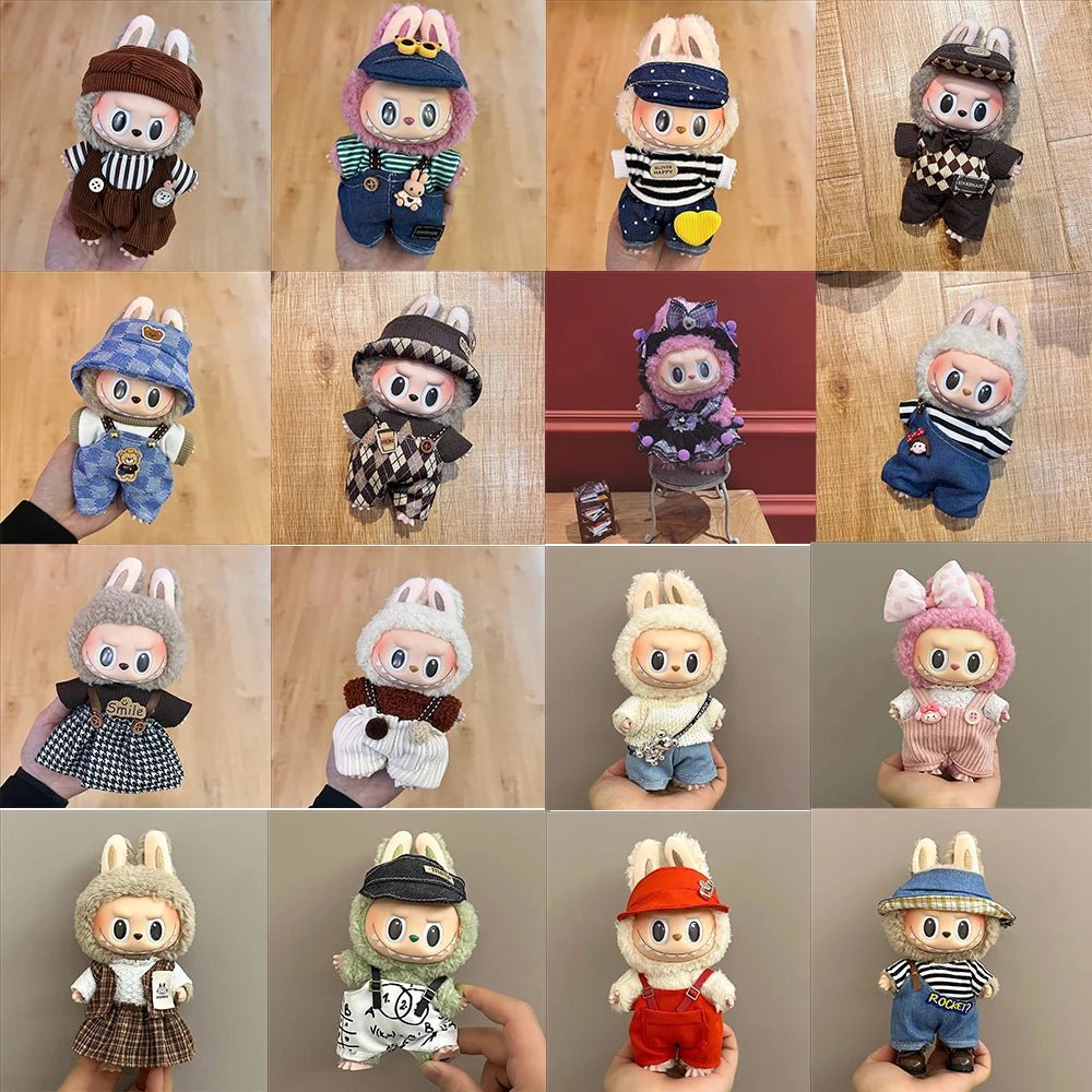 "Labubu 17cm Doll Clothing Set β Cute Casual Dress & Skirt Outfit for Plush Toys, Velcro Fashion Apparel" ππ§Έβ¨ - RELUX.STORE