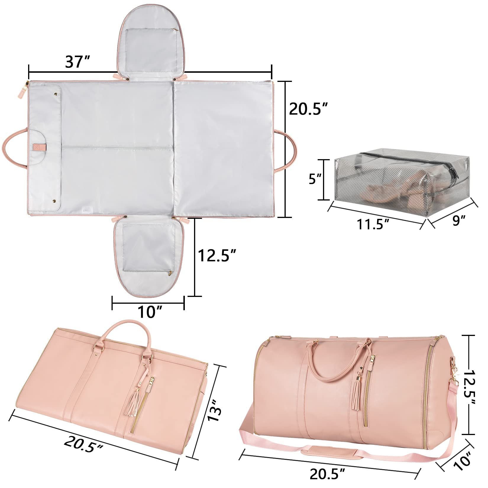 "Large Capacity Women's Travel Duffle Bag – Waterproof Foldable Handbag & Clothes Tote for Travel, Gym, Weekend Getaways" - RELUX.STORE