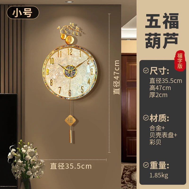 Large Luxury Wall Clocks Modern Cute Restaurant Nordic Fashion Wall Watch Creative Round Relogio De Parede Home Decoration - RELUX.STORE