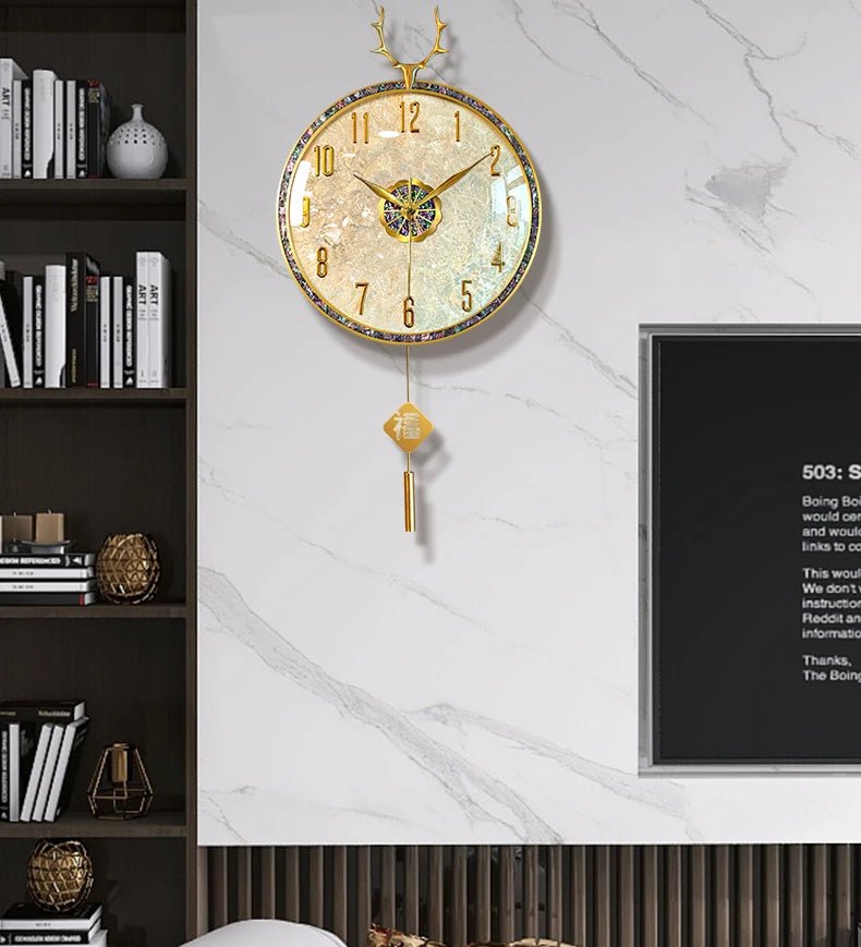 Large Luxury Wall Clocks Modern Cute Restaurant Nordic Fashion Wall Watch Creative Round Relogio De Parede Home Decoration - RELUX.STORE