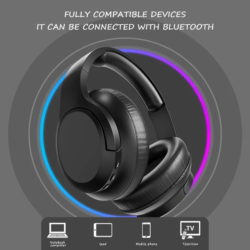LDON L839 Bluetooth 5.3 Foldable Gaming Headset – Sport Earphones with Mic & Music Earbuds - RELUX.STORE