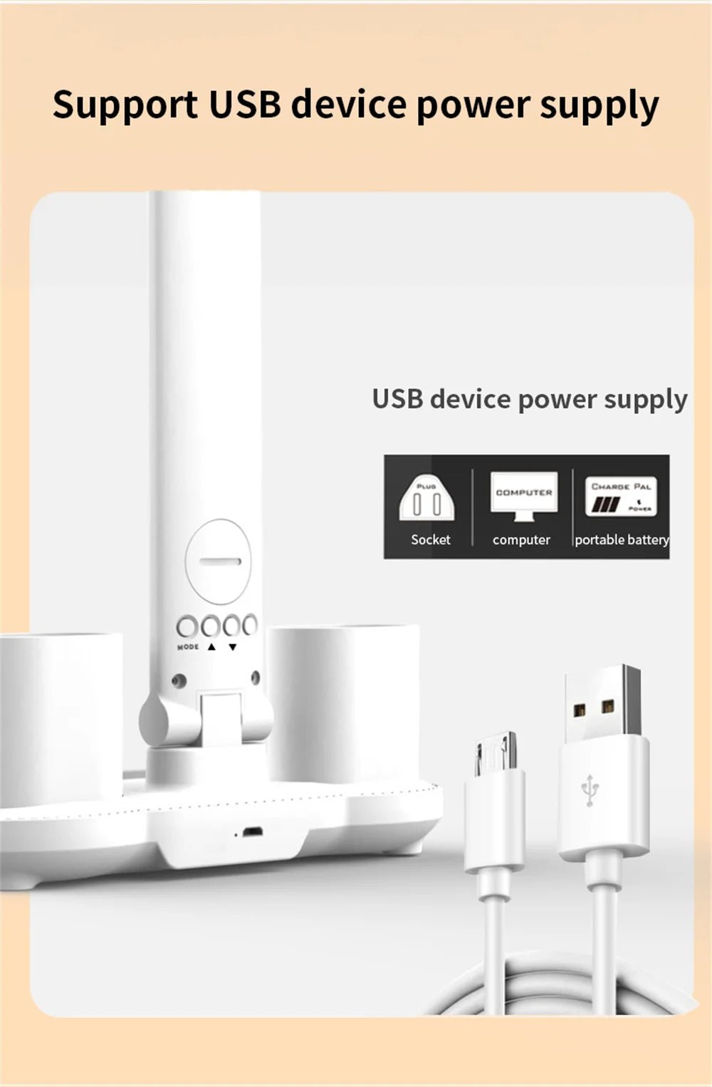 "LED Desk Lamp – USB Dimmable Touch Foldable Table Lamp with Calendar, Temperature, Clock & Night Light for Study & Reading" - RELUX.STORE