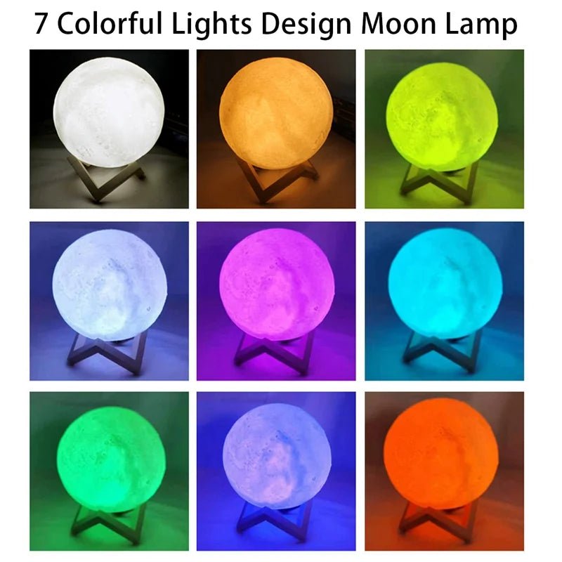 "LED Moon Night Light – Galaxy Projector & Book Light for Kids, Girls & Boys | Birthday Gift, Bedroom Decor, Indoor LED Lighting for Children" - RELUX.STORE