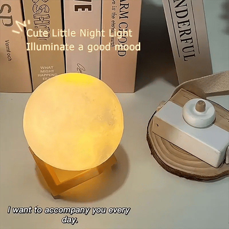 "LED Moon Night Light – Galaxy Projector & Book Light for Kids, Girls & Boys | Birthday Gift, Bedroom Decor, Indoor LED Lighting for Children" - RELUX.STORE
