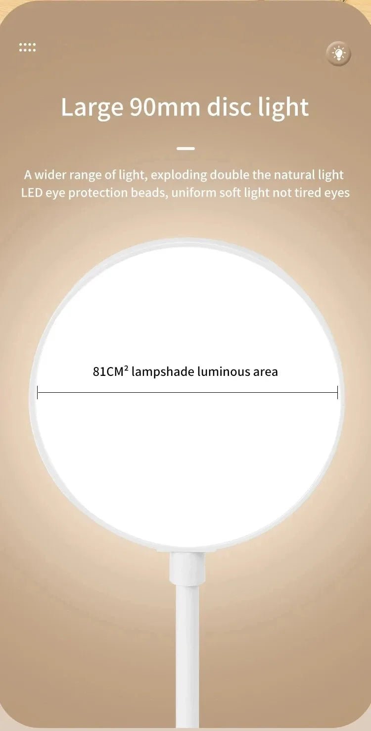 "LED Table Lamp – USB Rechargeable Night Light with Folding Clamp, Touch 3 - Mode Dimming, Eye Protection Study & Reading Lamp" - RELUX.STORE