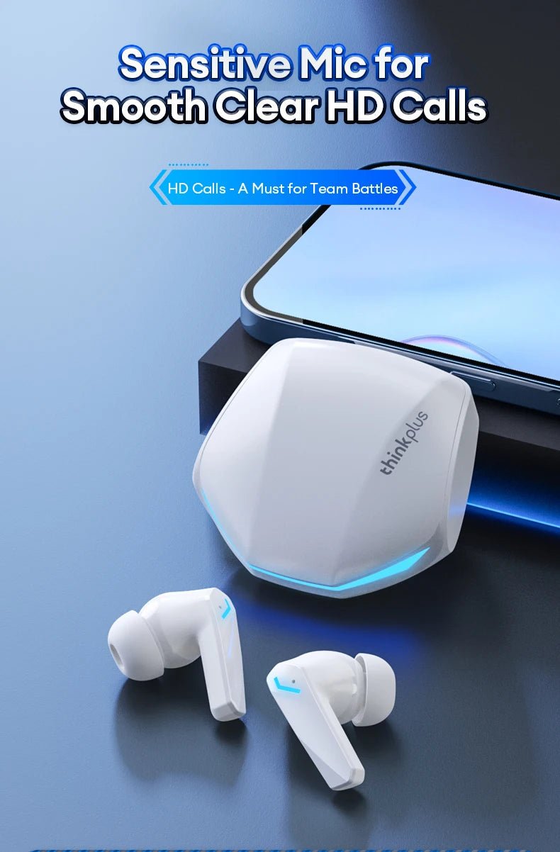 "Lenovo GM2 Pro Wireless Headphones – Touch Control, Game Mode, Bluetooth Earphones with Noise Reduction, HiFi Stereo Music & Sport Earbuds" - RELUX.STORE