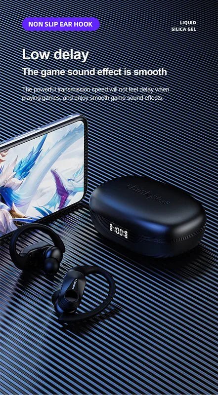 Lenovo LP75 Sports Wireless Earphones – Bluetooth 5.3 TWS Headphones with Mic, Button Control, LED Power Display & HiFi Stereo Sound - RELUX.STORE