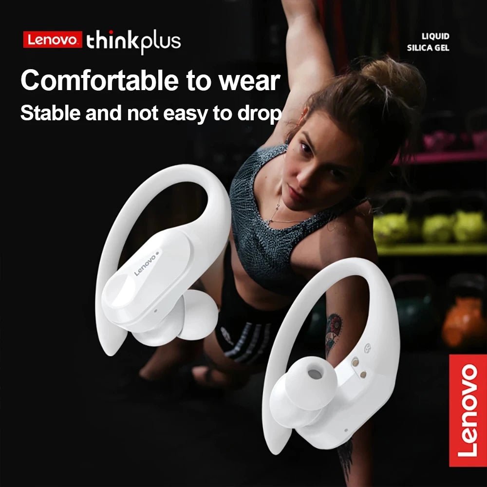 Lenovo LP75 Sports Wireless Earphones – Bluetooth 5.3 TWS Headphones with Mic, Button Control, LED Power Display & HiFi Stereo Sound - RELUX.STORE