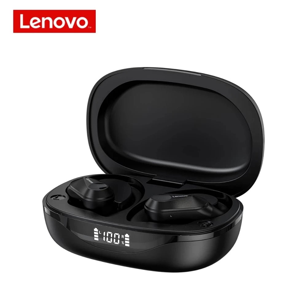 Lenovo LP75 Sports Wireless Earphones – Bluetooth 5.3 TWS Headphones with Mic, Button Control, LED Power Display & HiFi Stereo Sound - RELUX.STORE